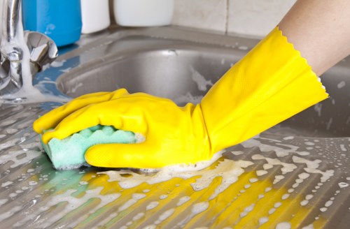 Close-up of carpet fibers being cleaned in an Osidge home